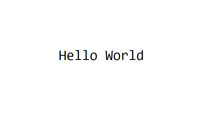 Hello World